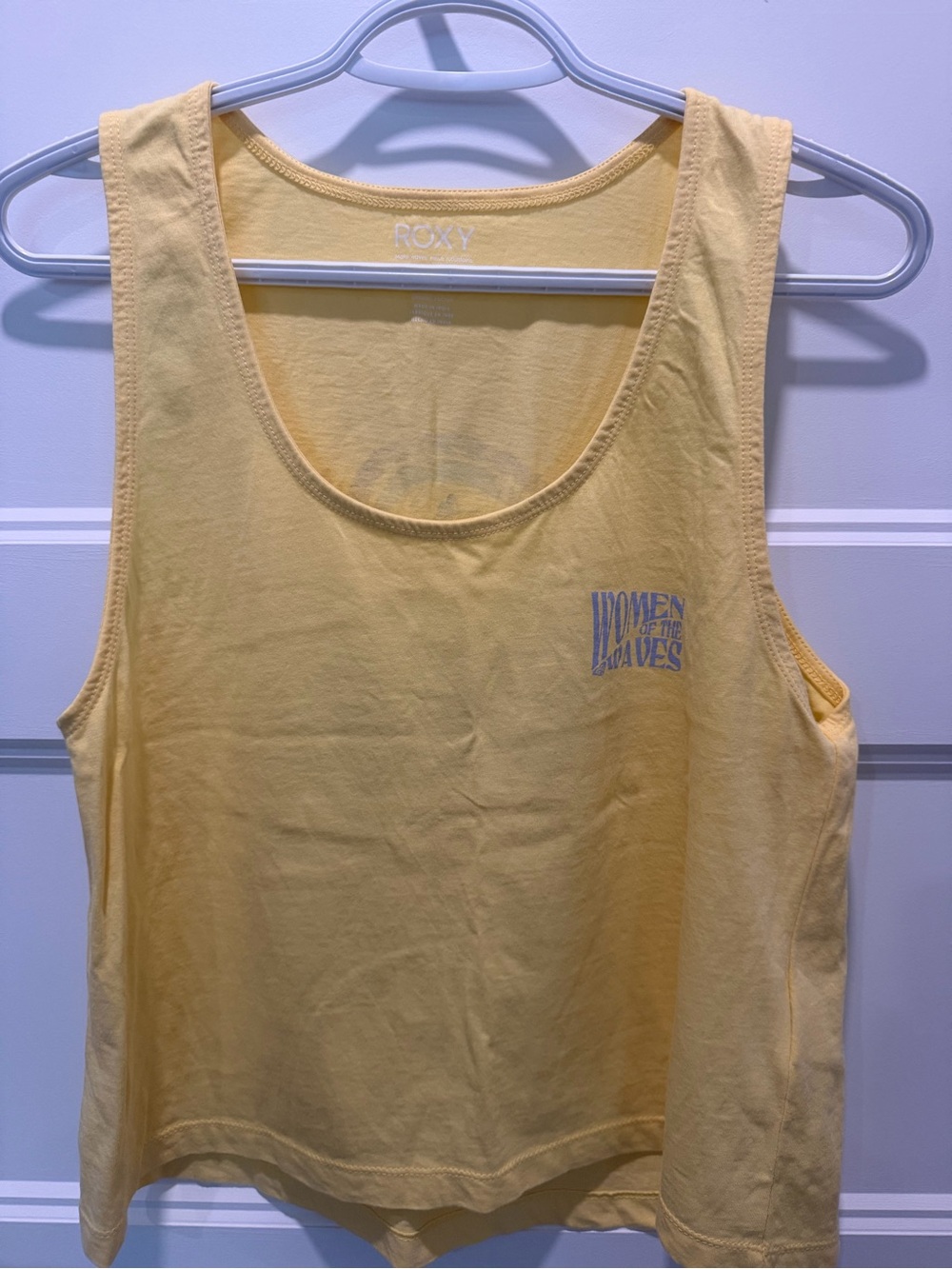 Roxy Women of the Waves Yellow Tank Top